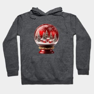 Red Christmas Snow Globe Hoodie